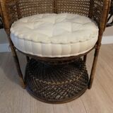 Emmanuelle peacock rattan chair