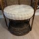 Fauteuil Emmanuelle peacock en rotin