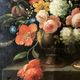 Oil on canvas still life with flower bouquet signed Jord