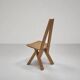 Model S45 Chlacc wood chair by Pierre Chapo, 1979
