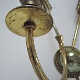 Pair of bronze crossed arrow wall lights Lucien Gau