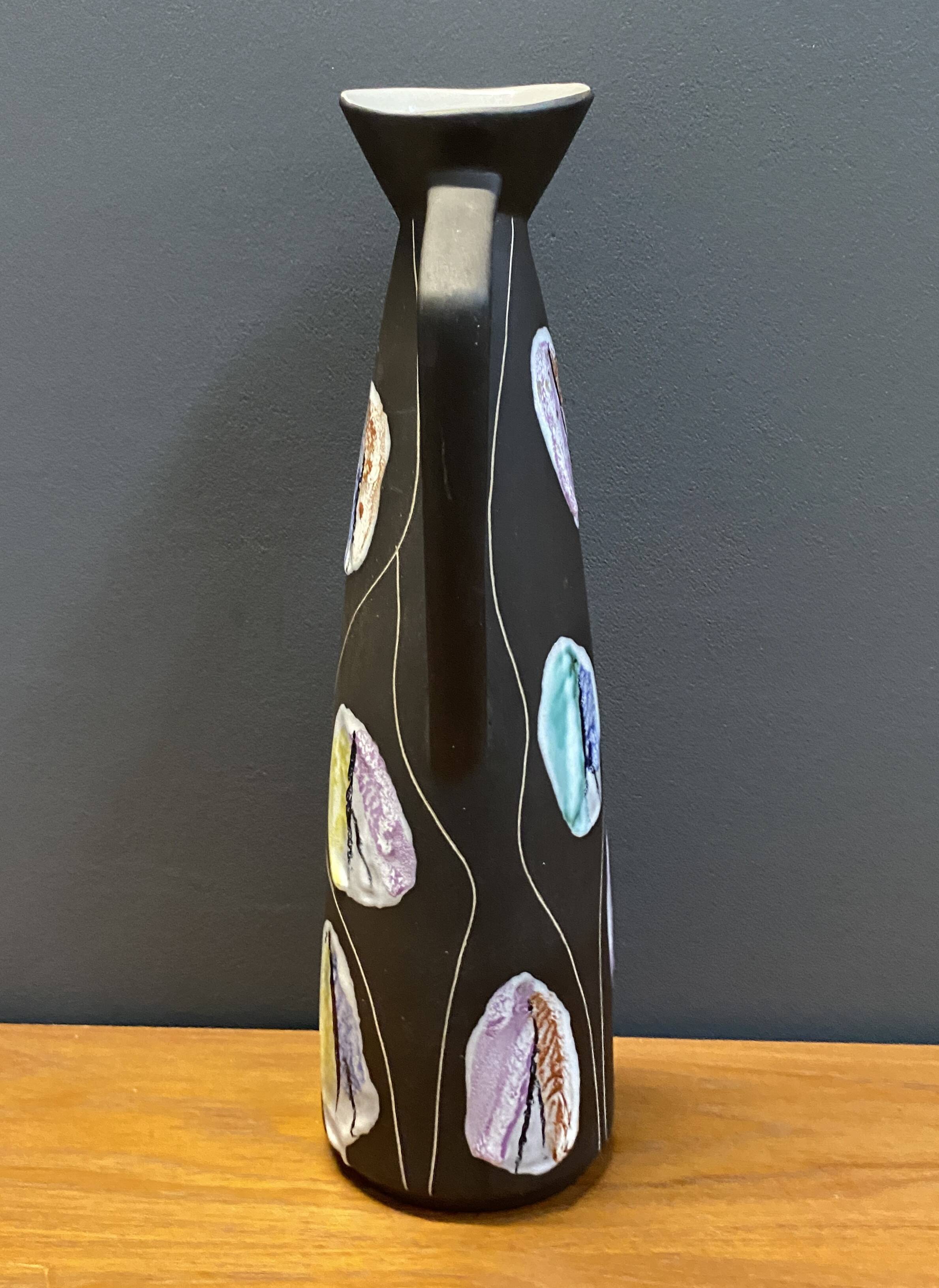 Bay vase model 245-40 decor Kongo by Bodo Mans 1958