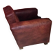 Square club armchair