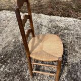 Set of 4 straw chairs