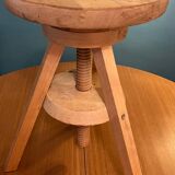 Tabouret tripode en pin année 90