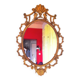 Baroque brass mirror