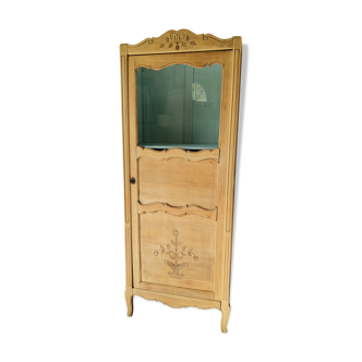 Carved and glazed wardrobe
