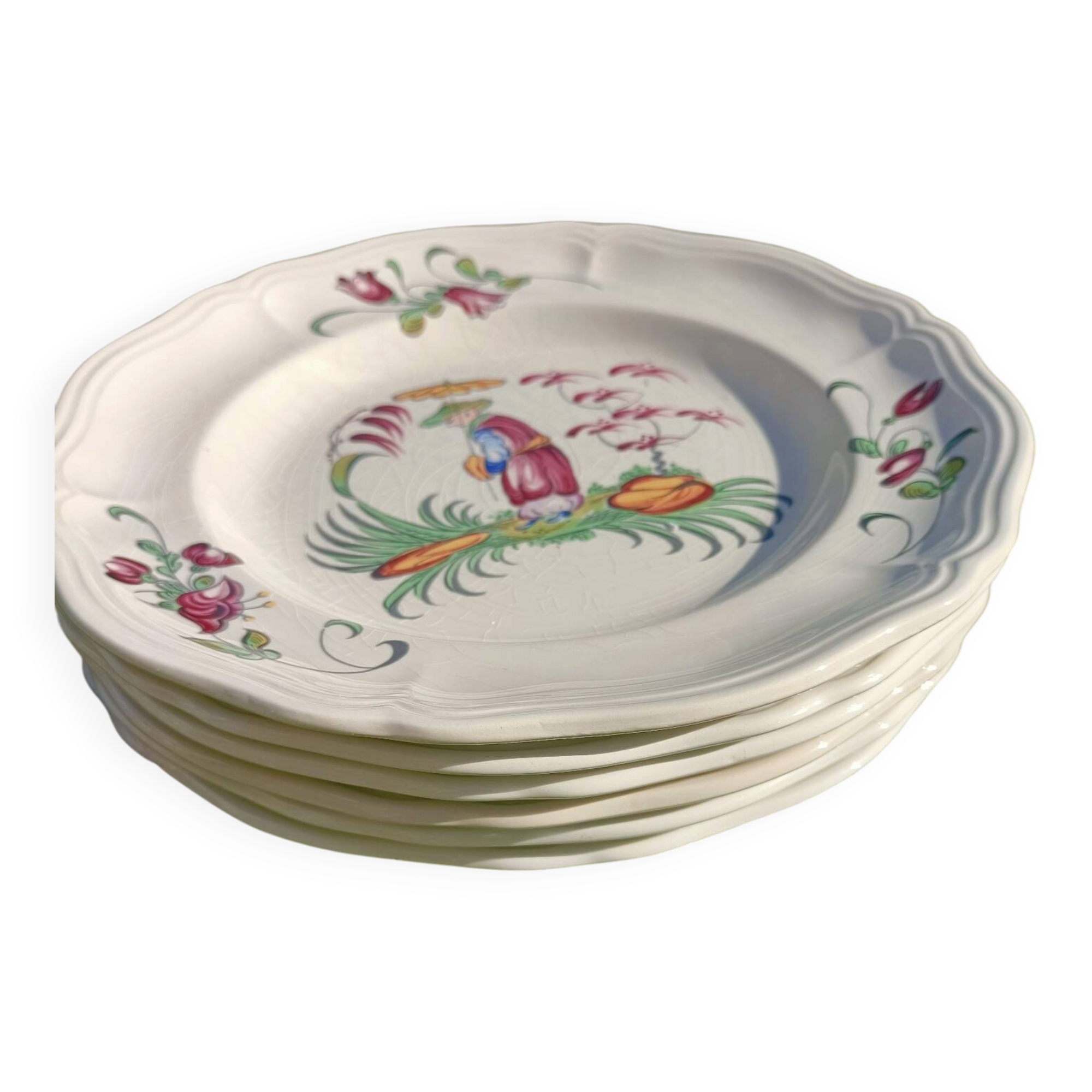 Set of plates x6 Longchamp
