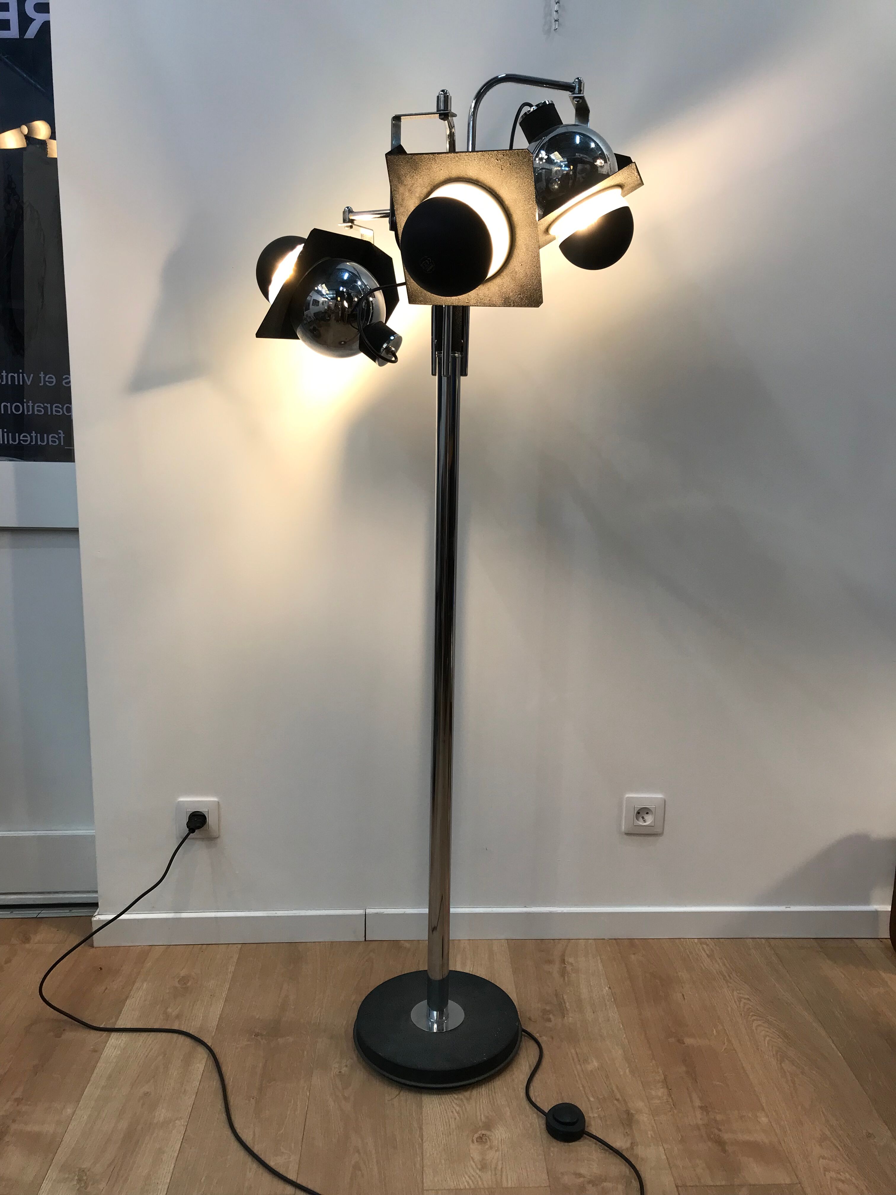 Vintage industrial floor lamp