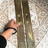 Antique brass cleanliness plates