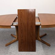 Table ovale de salle à manger extensible Baumann, France vers 1970