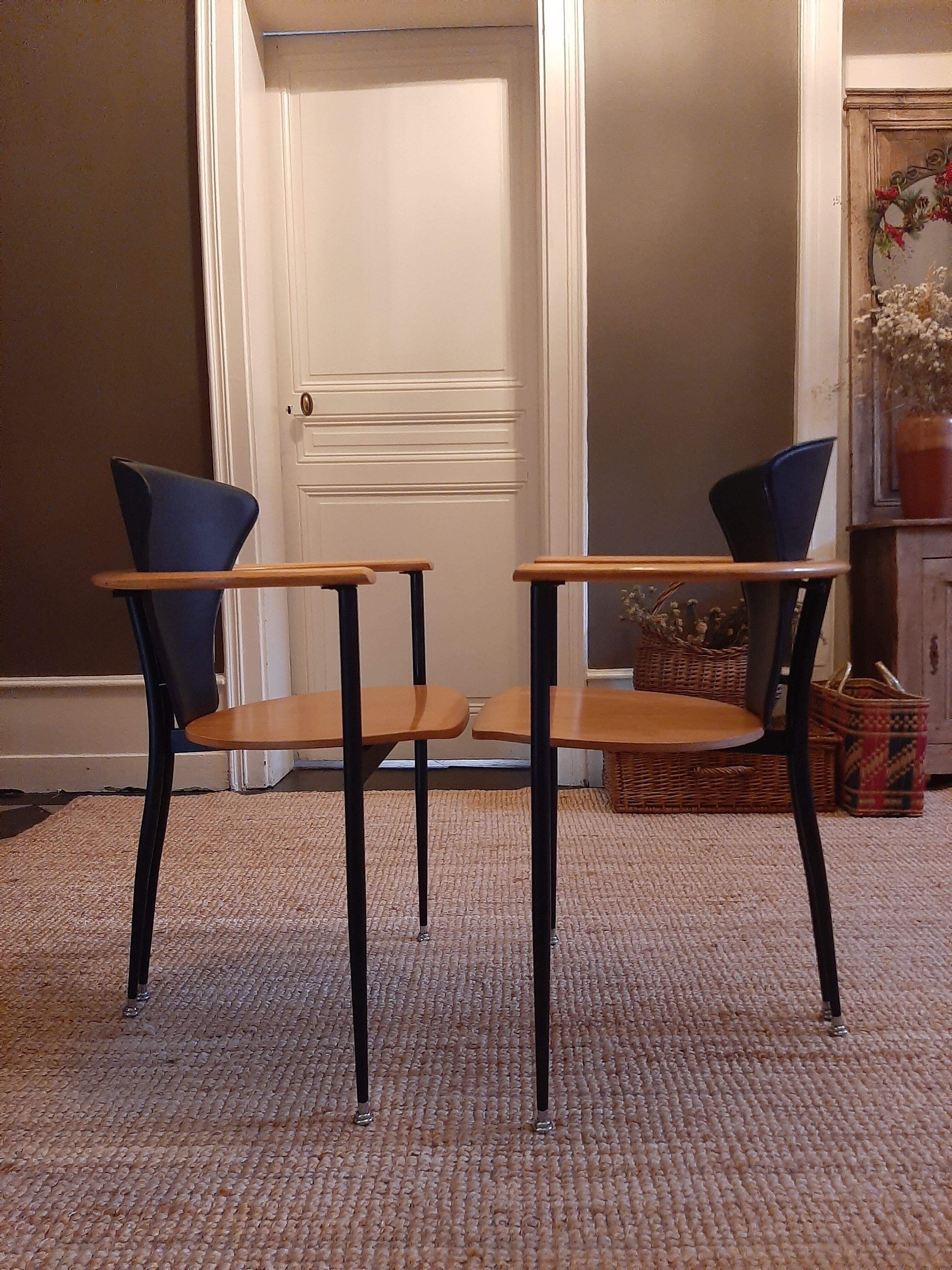 Pair of armchairs years 80