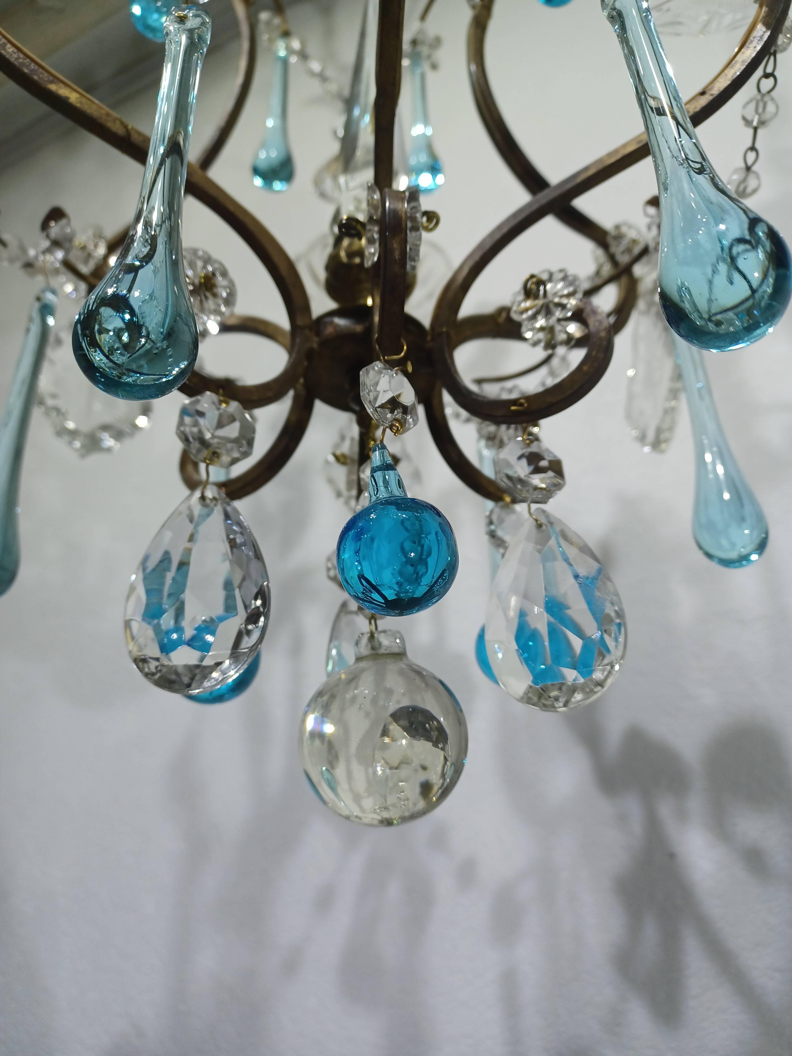 3-light cage chandelier