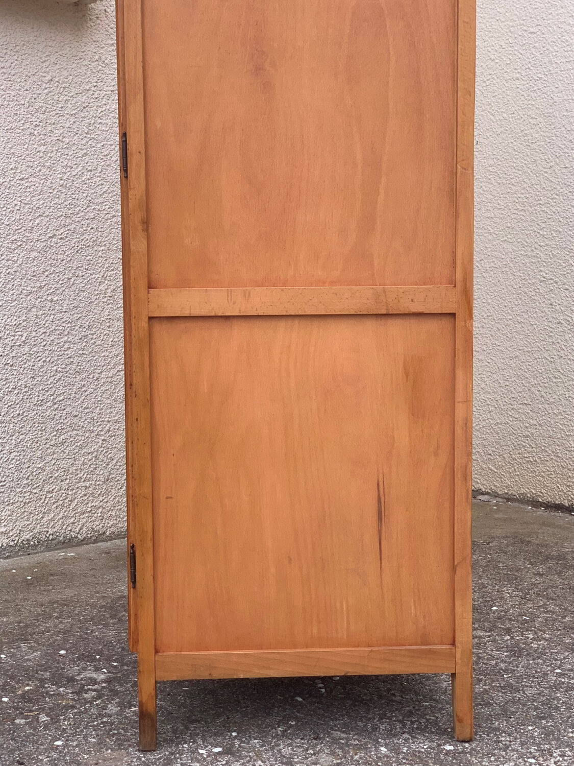 Parisian wardrobe vintage beech 1970