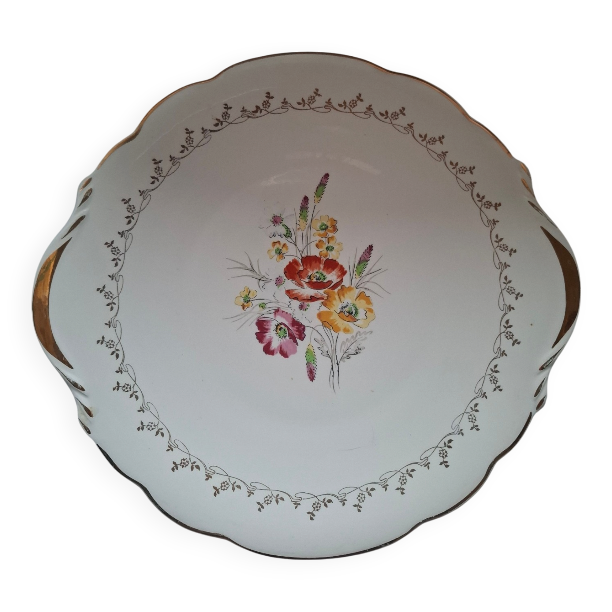 Plat ancien porcelain digoinet sarreguemine