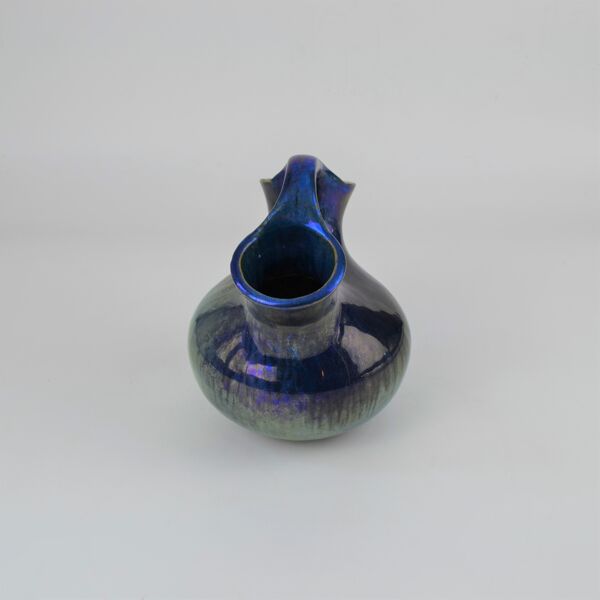 Vase en grès flammés à reflets métalliques de la S.A.P.C. de Rambervillers