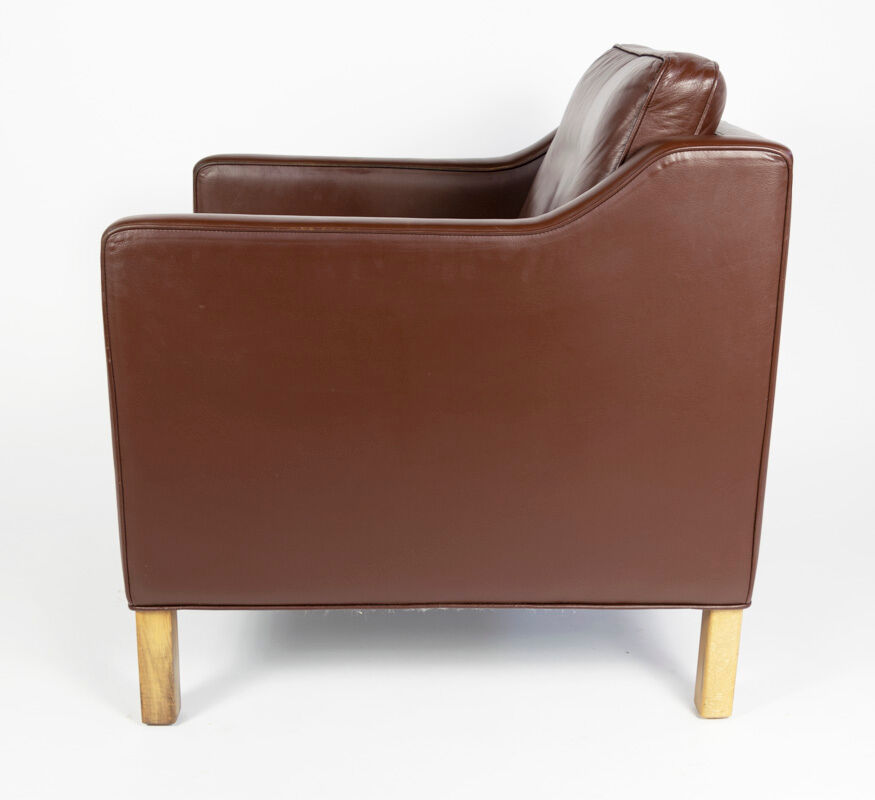 Dark brown Danish armchair, Denmark, 1960s