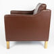 Dark brown Danish armchair, Denmark, 1960s