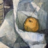 Nature morte,  huile sur toile signée Pierre Buquet, XXème