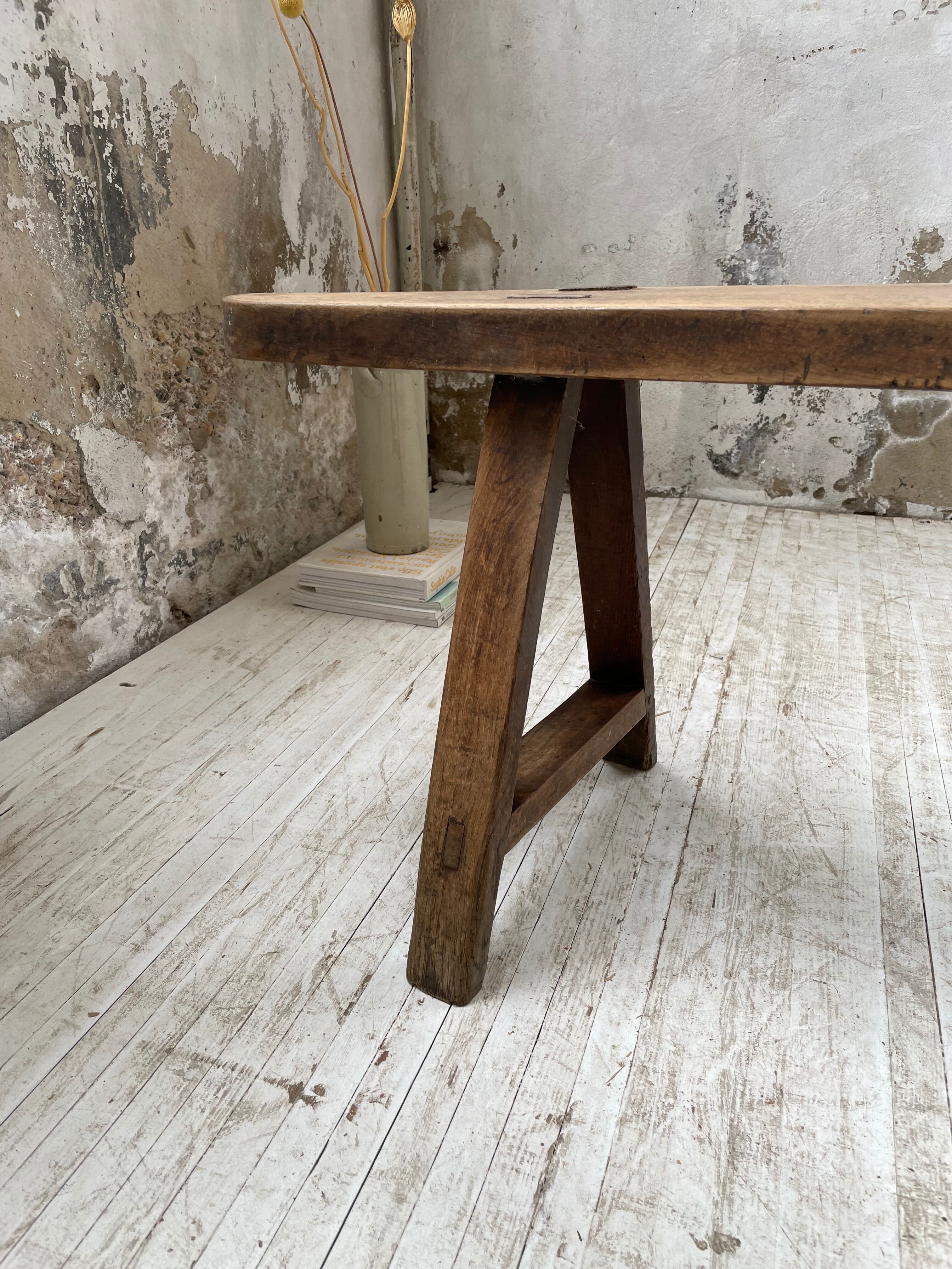 Oak farm bench 195 cm