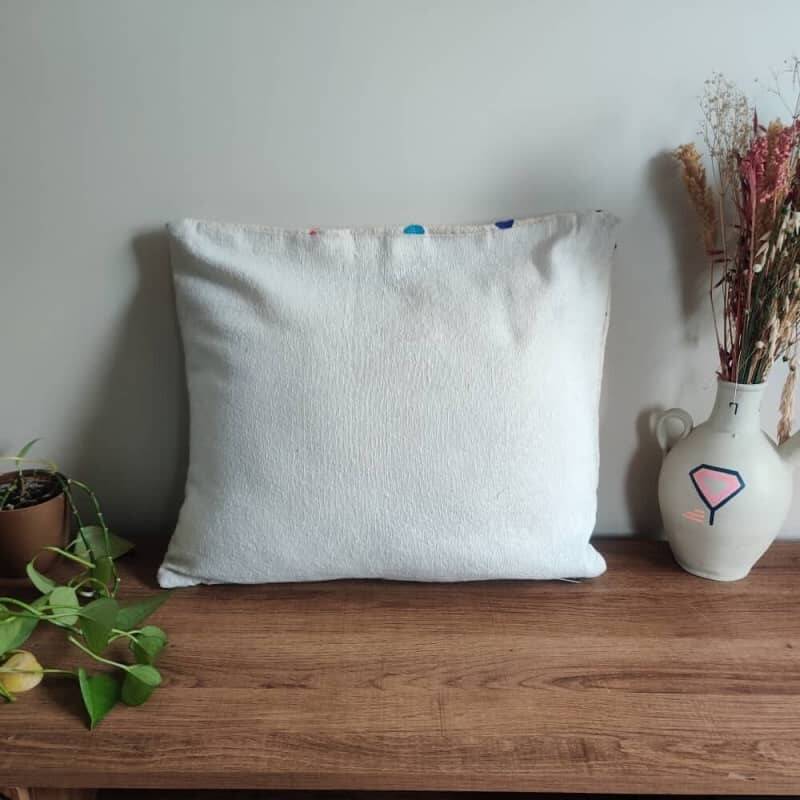 Coussin points coloré marocain
