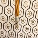 Vintage rattan carpet beater-1950s