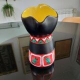Polychrome pitcher Gabriel Fourmaintraux (1886-1984). 20cm
