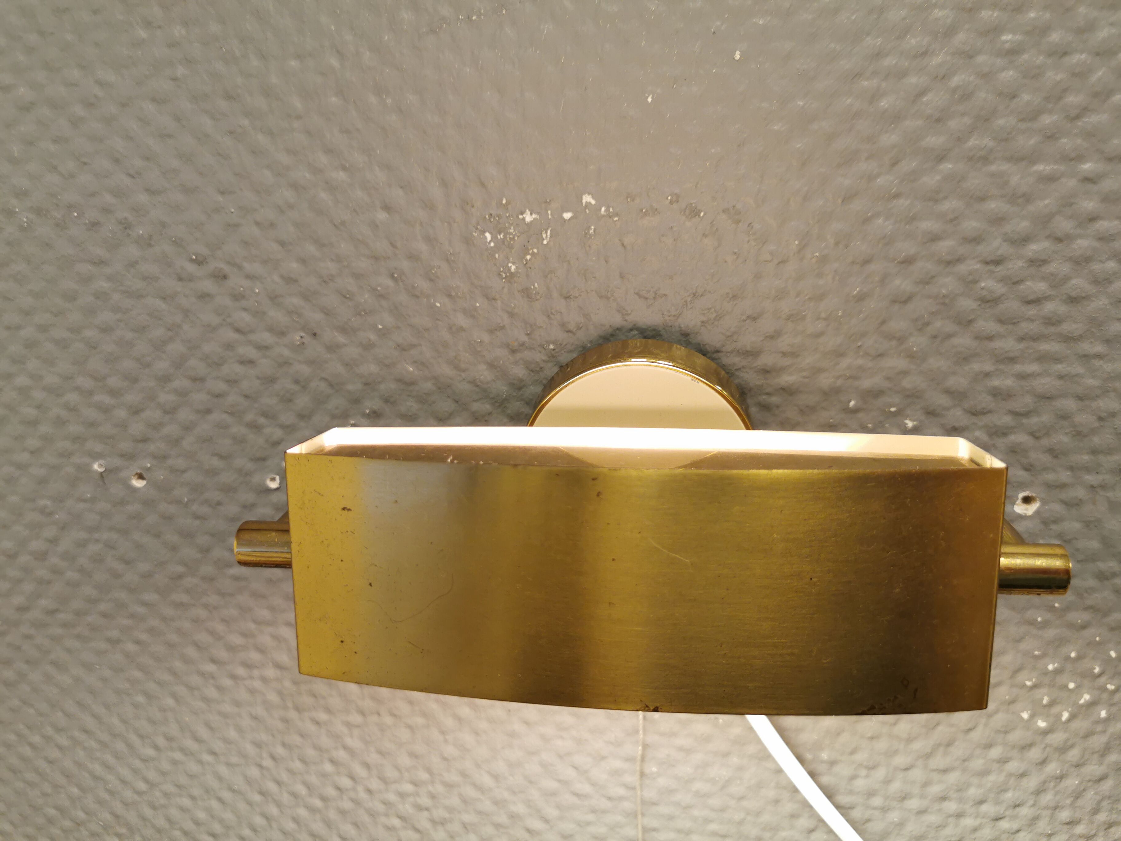 Small wall lamp made of brass, Danish design, estimated from the 1930