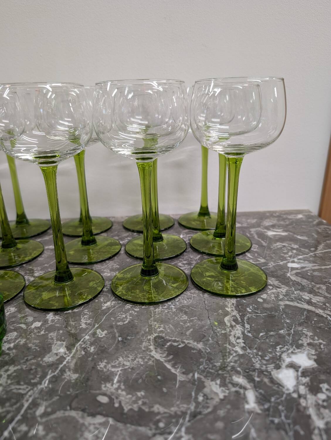 12 Alsatian crystal glasses