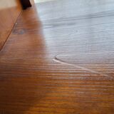 High sideboard in rosewood and marble slab, Louis XVI style, French