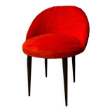 Red toupee chair