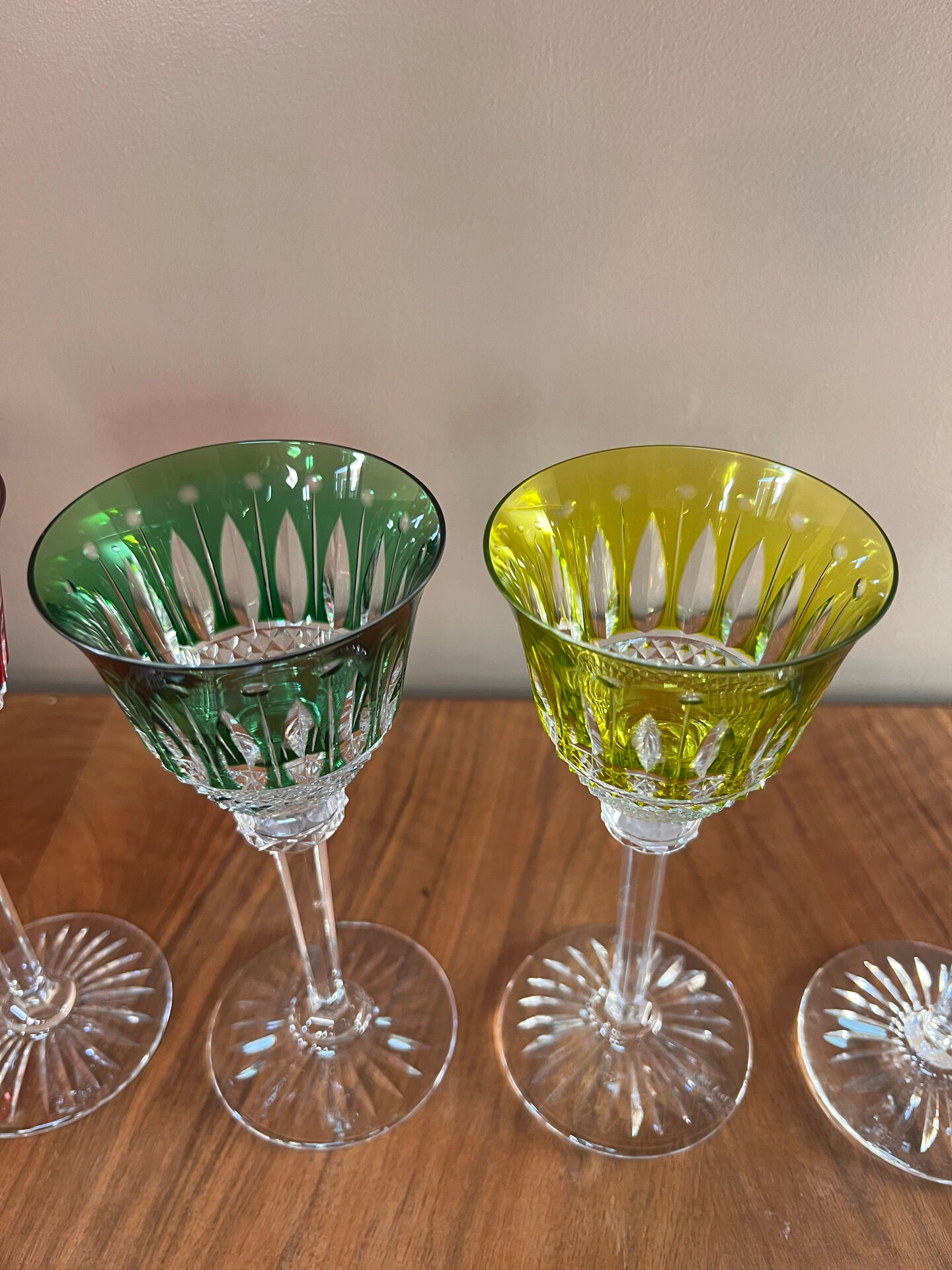 6 verres à vin en cristal Saint Louis
