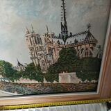 Oil on canvas Notre Dame de Paris AR Noulin
