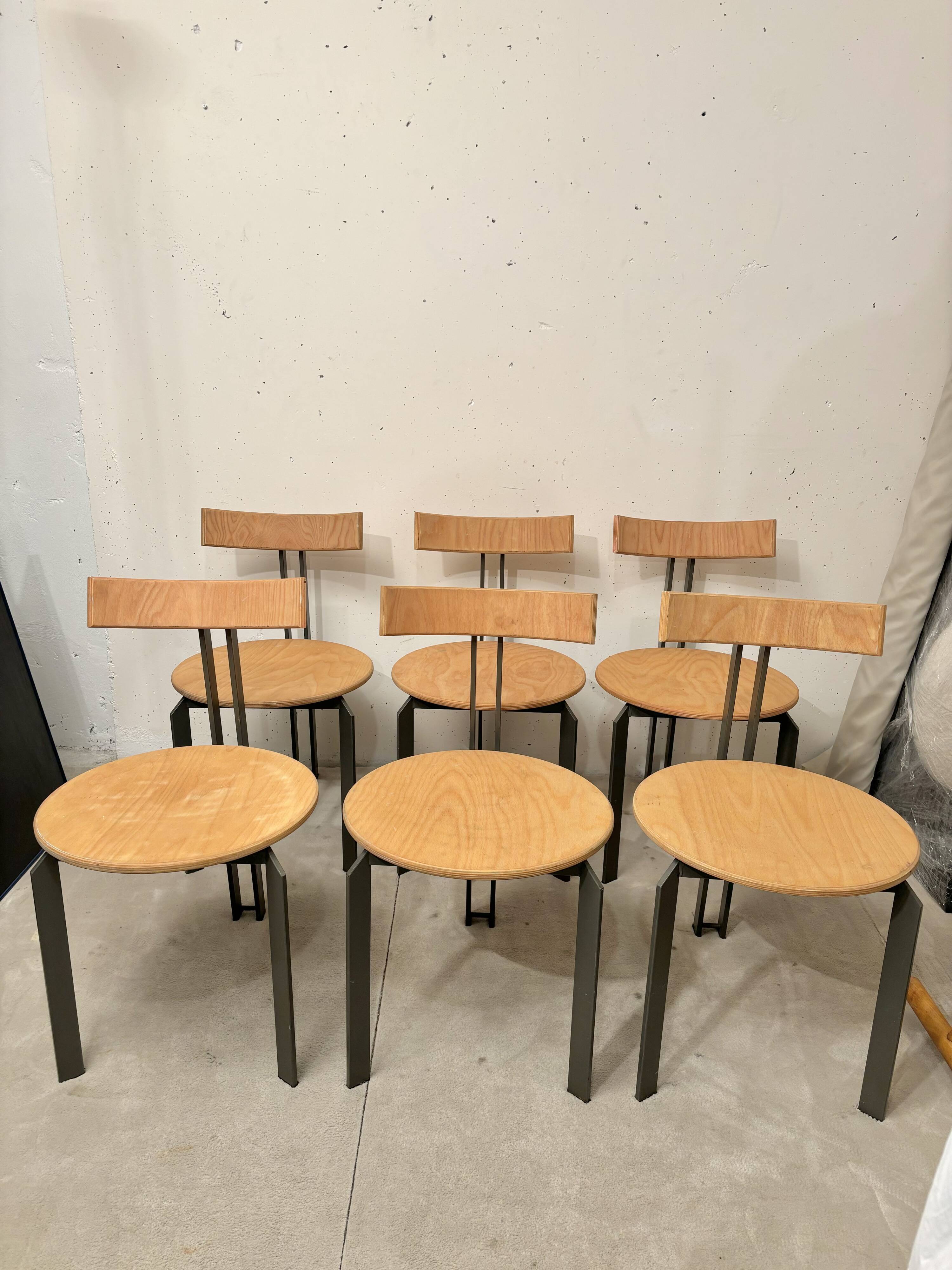 Martin Hasksteen, 6 Zeta chairs, Harvink 1980 Holland