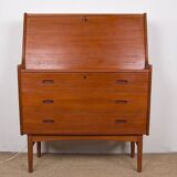 Danish Teak Secretary Desk Model 37 by Arne Wahl Iversen for Vinde Mobelfabrik 1960.
