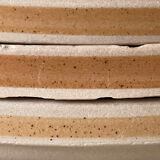 Set of 8 flat plates in Sarreguemines stoneware