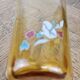 Art Nouveau enamelled glass with floral decoration - tumbler