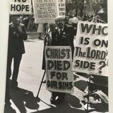 80s photo print. USA demonstration.