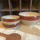 Flat bowl bowl in old Digoin stoneware