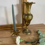 Pair of brass vases