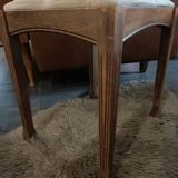 Ancien tabouret velours