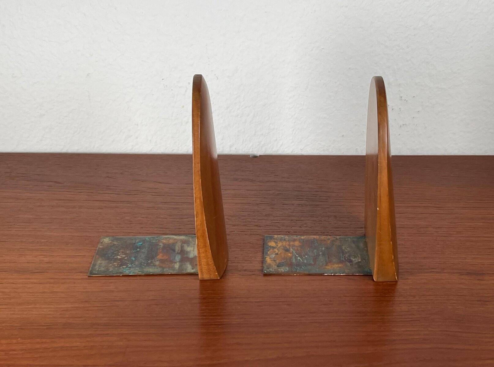 Mid-century Scandinavian wooden bookends, 1960s, set of 2.