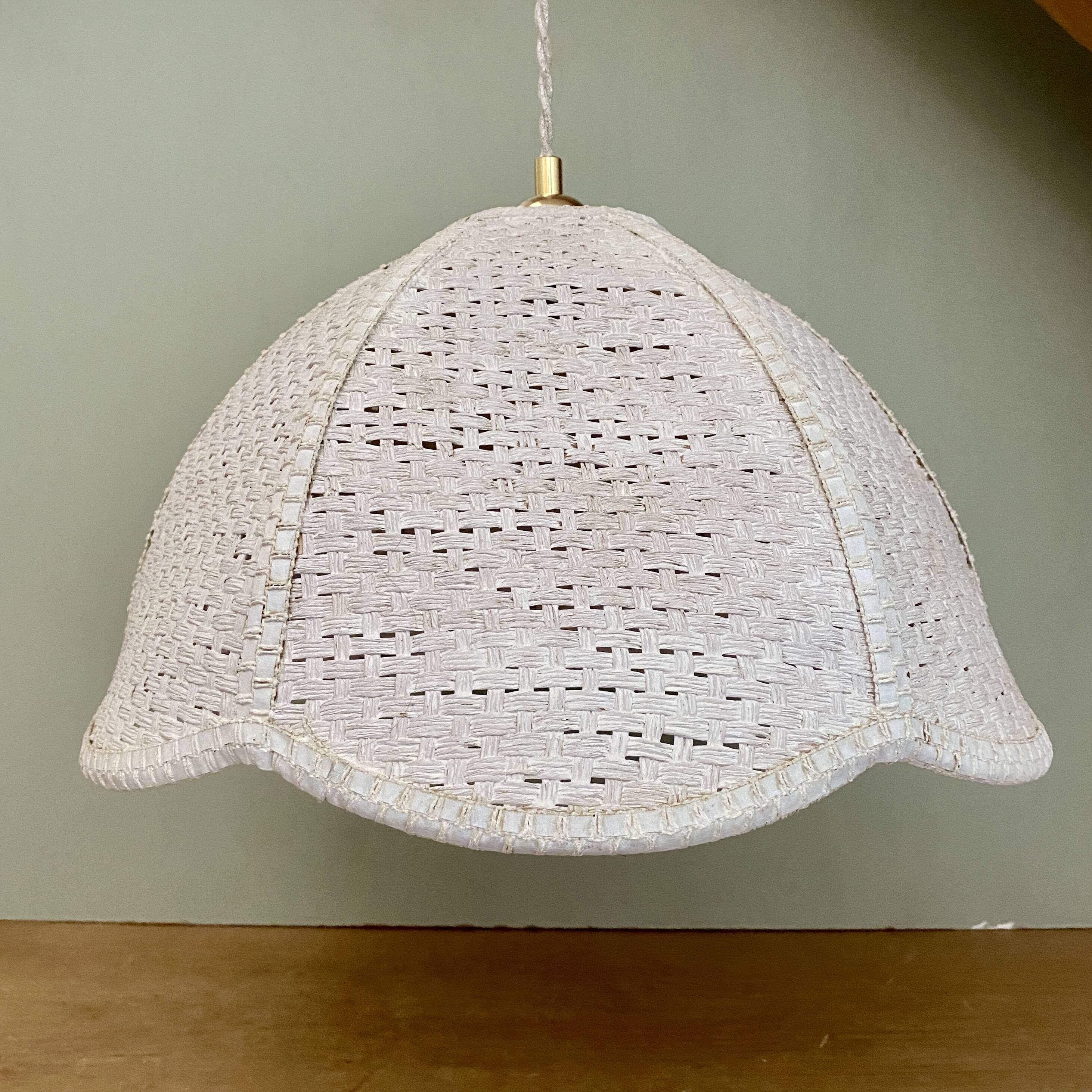 Vintage flower lampshade pendant light