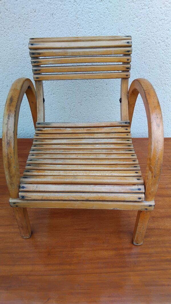 Chaise enfant baumann vintage