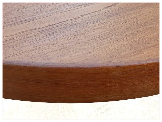 Danish round table by Oluf Th. Larsen Scandinavian teak vintage 1960