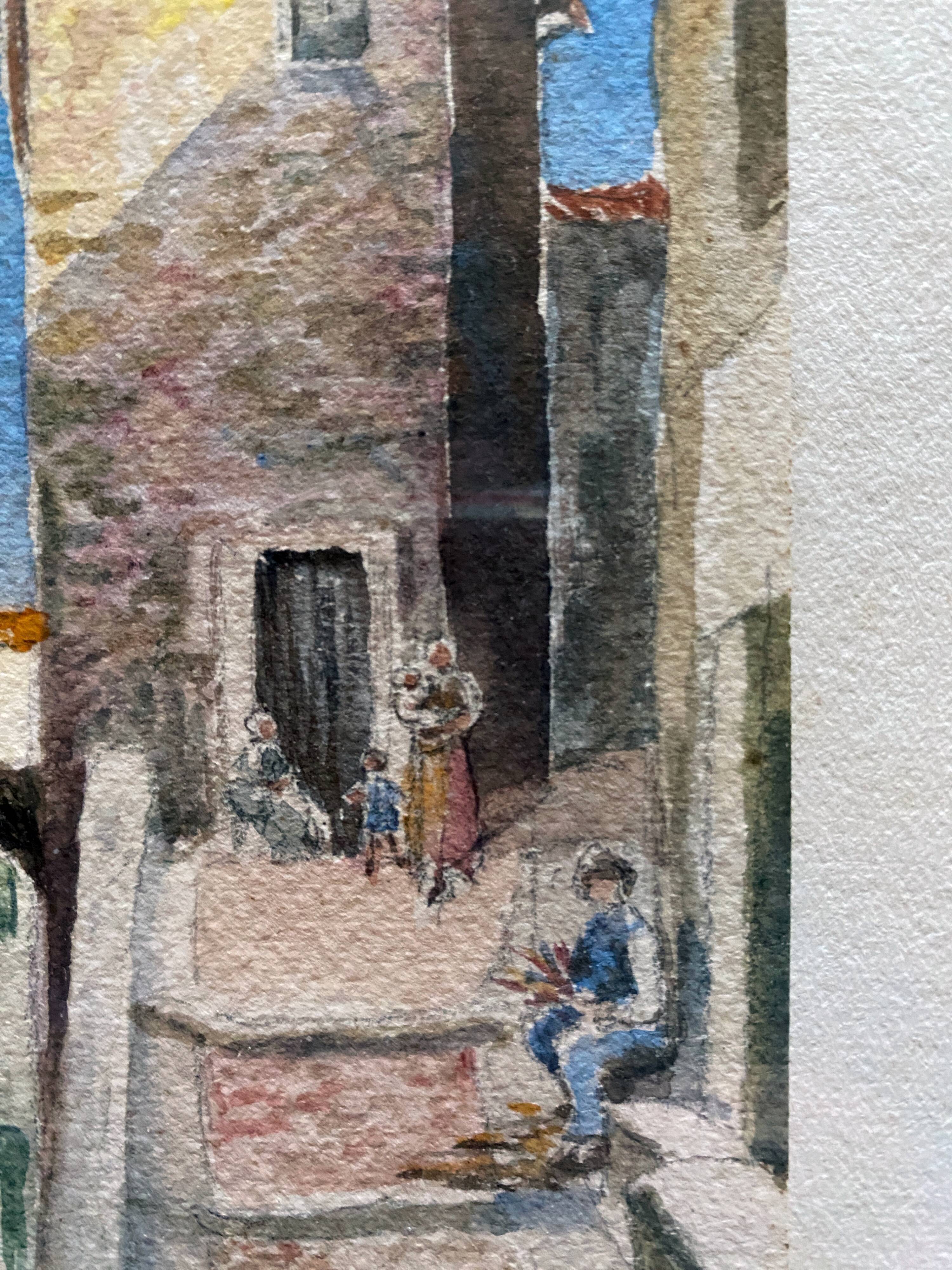 Paintings during watercolors around 1911 signed Views of Marseille