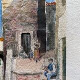 Paintings during watercolors around 1911 signed Views of Marseille