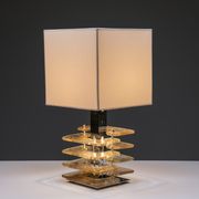 Lampe de table avec base en verre de Murano années 1960