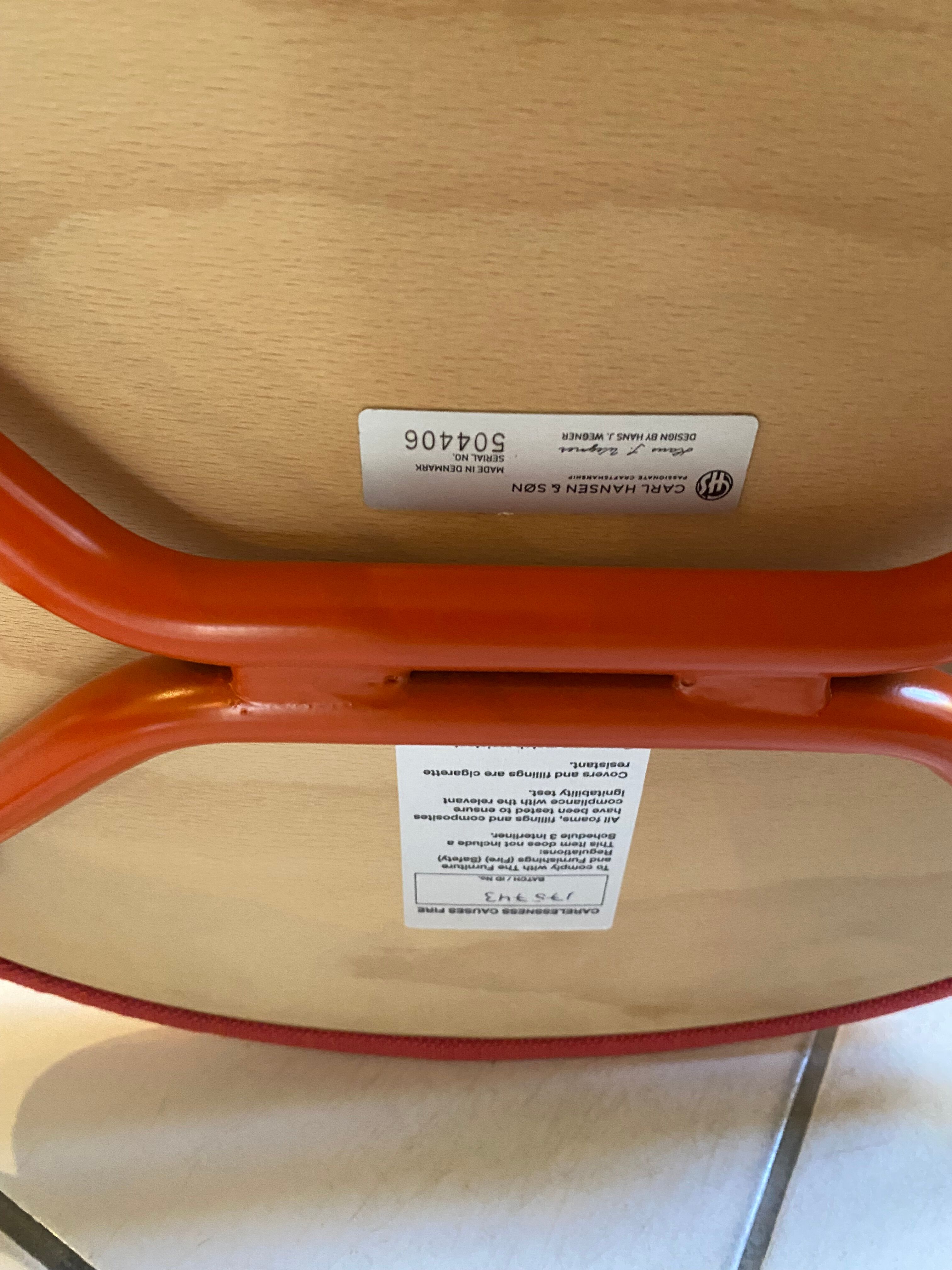 Red Carl Hansen chair