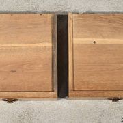 Sideboard at waist height, oak console, Louis Philippe style, 2nd part of the 19th century.
